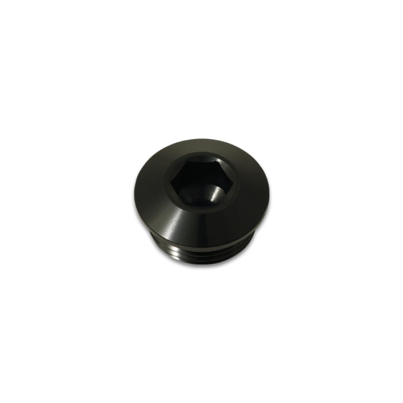 Vibrant Aluminum -16AN ORB Slimline Port Plug w/O-Ring – Anodized Black