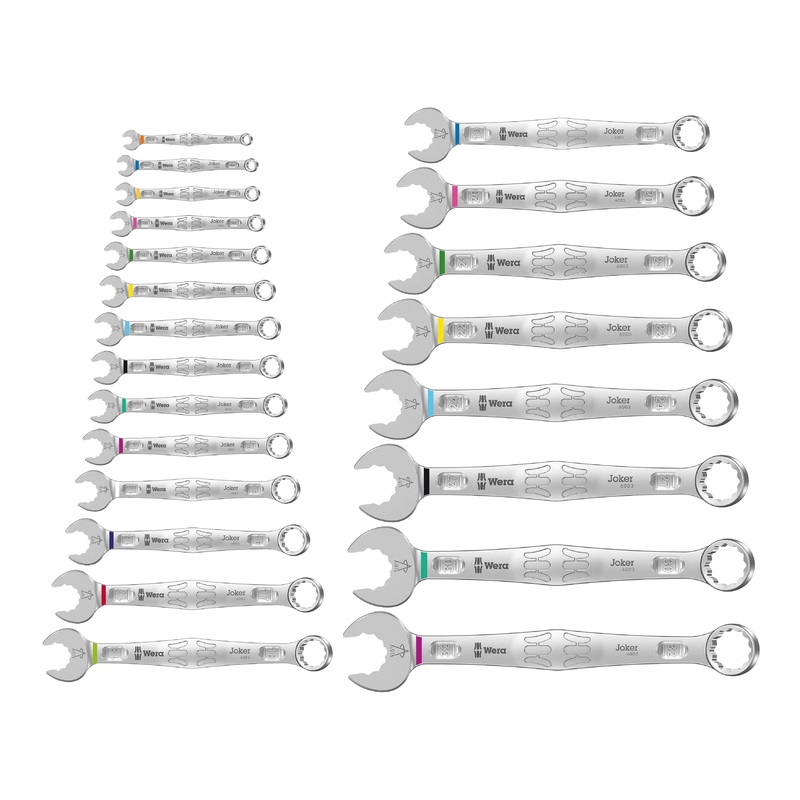 Wera 6003 Joker 22 Set 1 Combination Wrench Set 22 Piece Metric | 05020232001