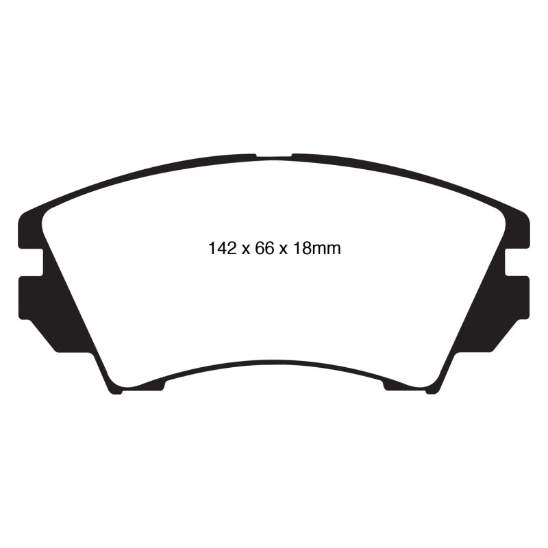 EBC 10+ Buick Allure (Canada) 3.0 Yellowstuff Front Brake Pads