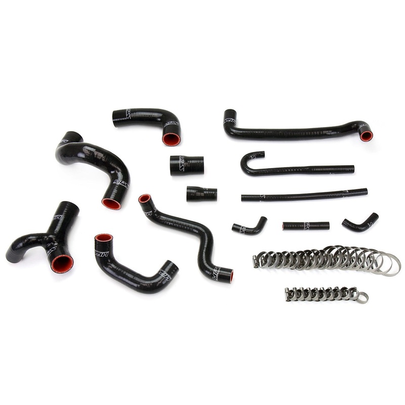 HPS Reinforced Silicone Radiator, Heater and Water Hose Kit | 1988 – 1991 BMW  M3 (57-1209-BLK)