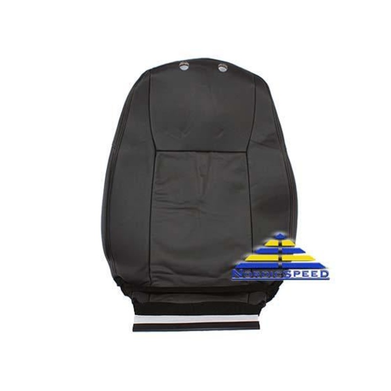 Leather Seat Cover B02 Black Front LH Driver Side Backrest OEM SAAB