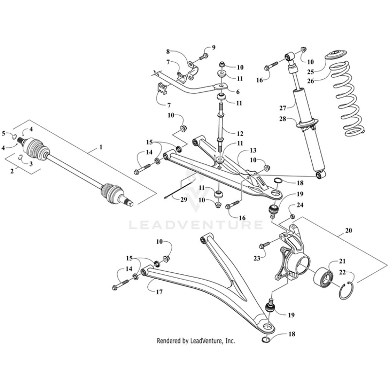 Spring, Suspension – Black By Arctic Cat