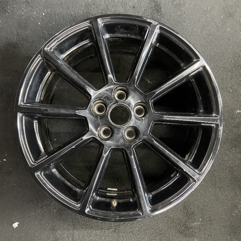 19″ MUSTANG 16 19×8.5 aluminum 10 spoke straight spoke black Original OEM Wheel Rim