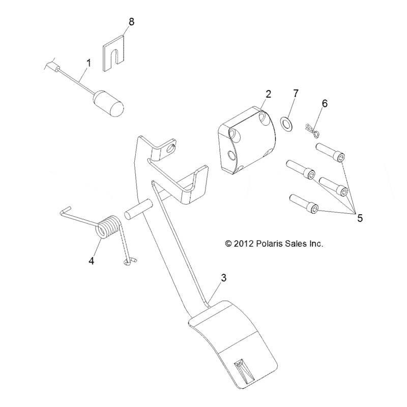 Throttle Cable, 800 by Polaris