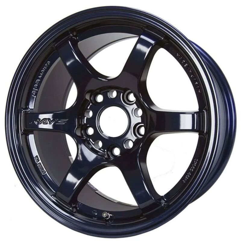 Gram Lights 57DR 18×10.5 +12 5-114.3 Dark Blue Chrome Wheel (Min Order Qty Of 20)