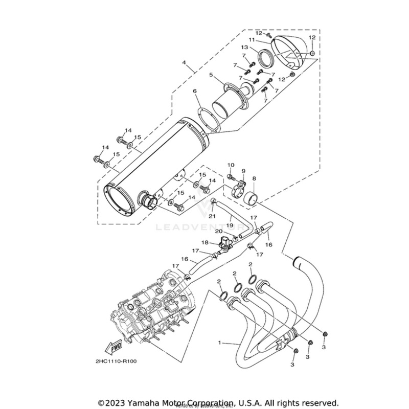 Spark Arrester Assembly by Yamaha