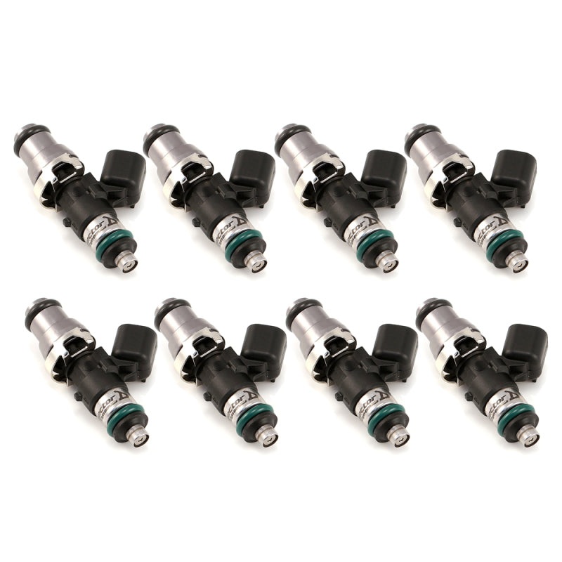 Injector Dynamics 1340cc Injectors – 48mm Length – 14mm Grey Top – 14mm Lower O-Ring (Set of 8)