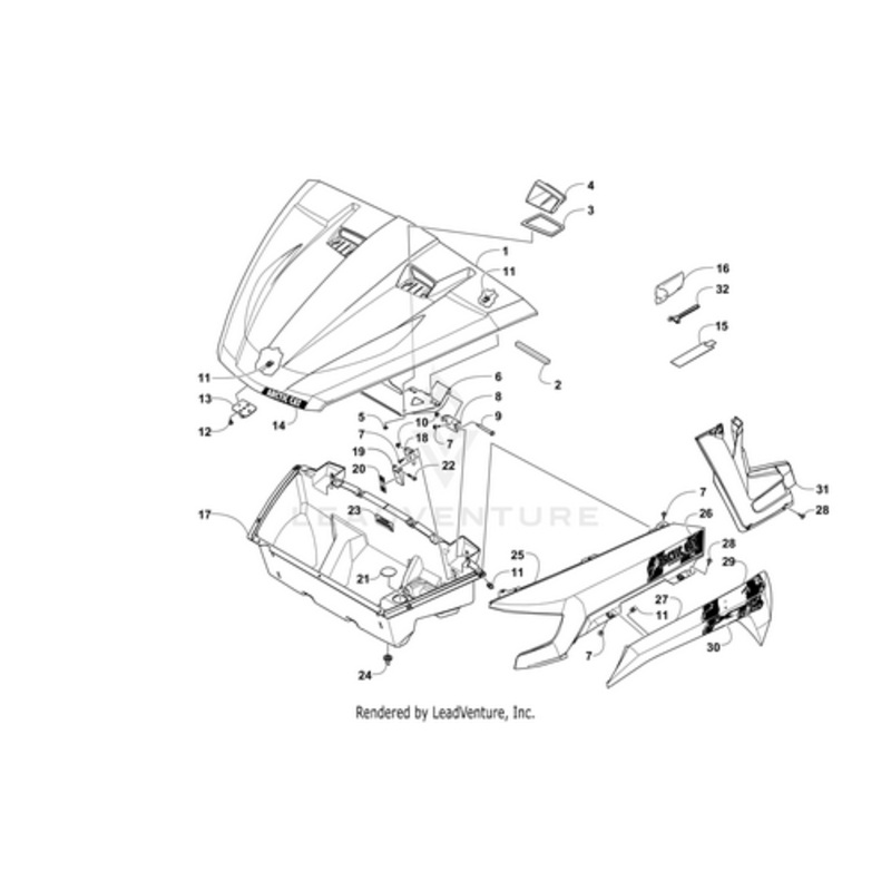 Inner Front Decal – Side – Left by Arctic Cat