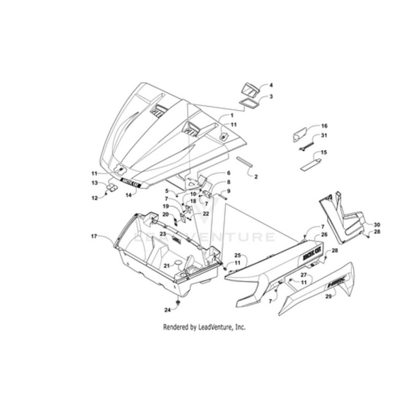 Inner Front Decal- Side – Right by Arctic Cat