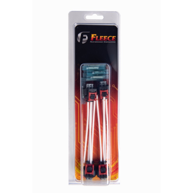 Fleece Performance 17-22 GM 2500/3500 Duramax Replacement Fuel Injector Connector w/Pigtail (4 Pack)