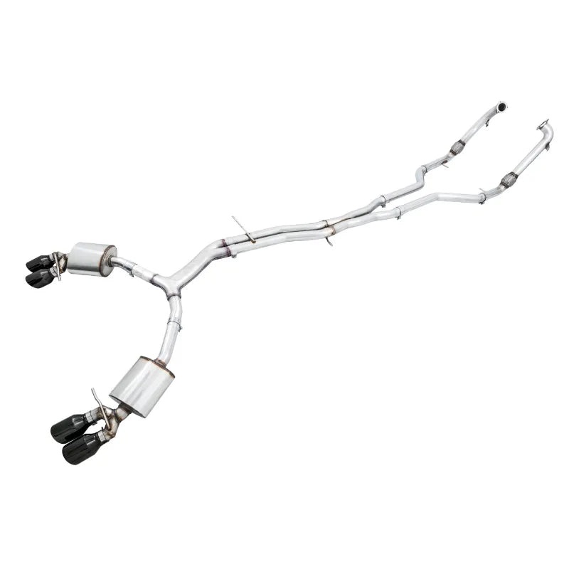 AWE Touring Edition Exhaust for Audi B9 S5 Sportback – Non-Resonated – Diamond Black 102mm Tips (3020-43064)