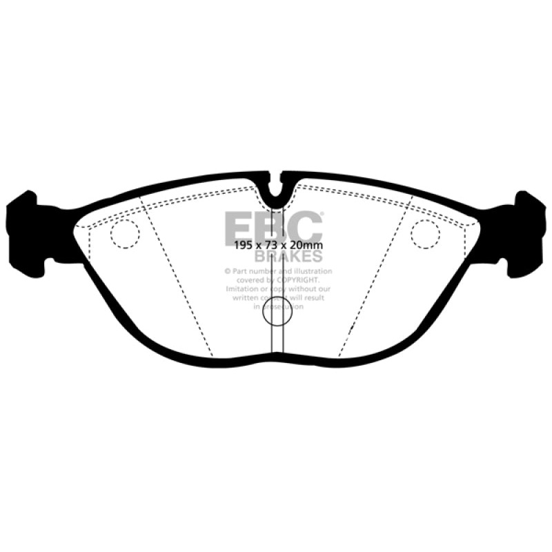EBC 04-06 Audi TT Quattro 3.2 Redstuff Front Brake Pads