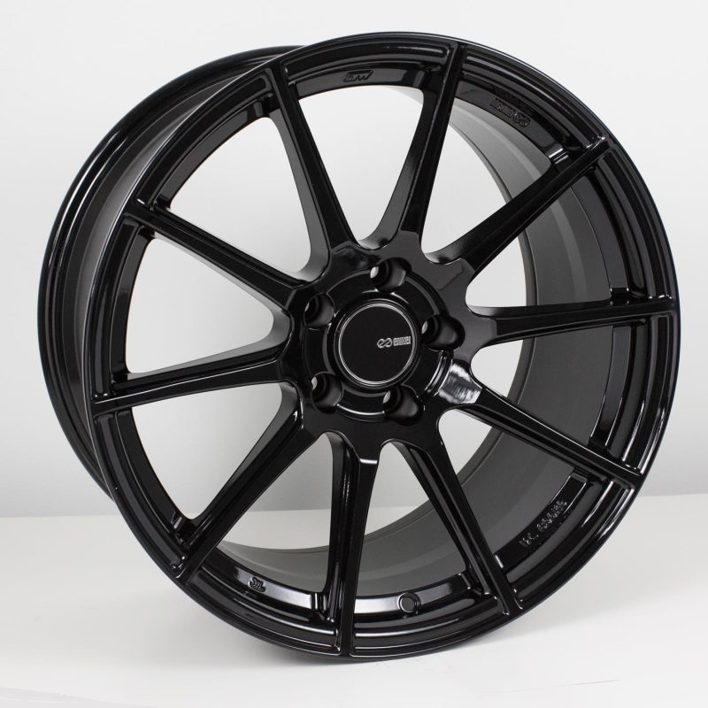 Enkei TS10 18×8 5×114.3 50mm Offset 72.6mm Bore Black Wheel