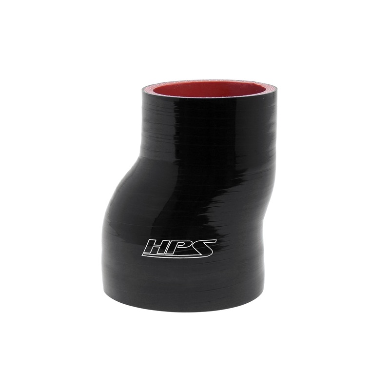 HPS 3-3/4″ – 4″ 4-ply Reinforced Silicone Offset Coupler Hose | Universal (HTSOR-375-400-L4-BLK)
