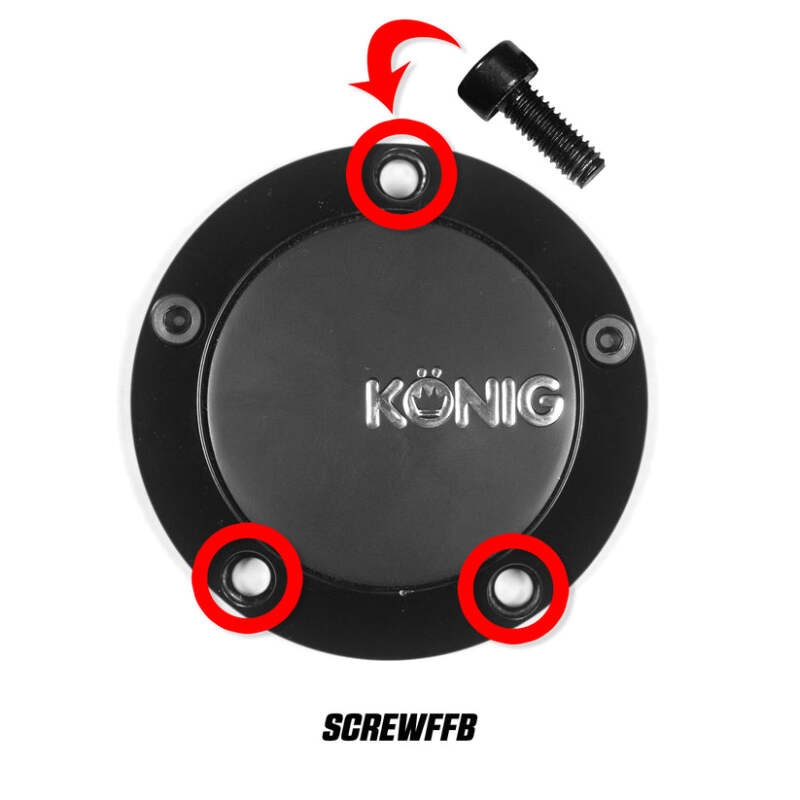 Konig Cap Screw (Black) For CAPFFB – Flow Formed (Single)