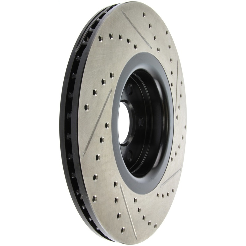 StopTech 14+ Ford Focus ST w/ 335mm Brakes Front Right Slotted & Drilled Rotor
