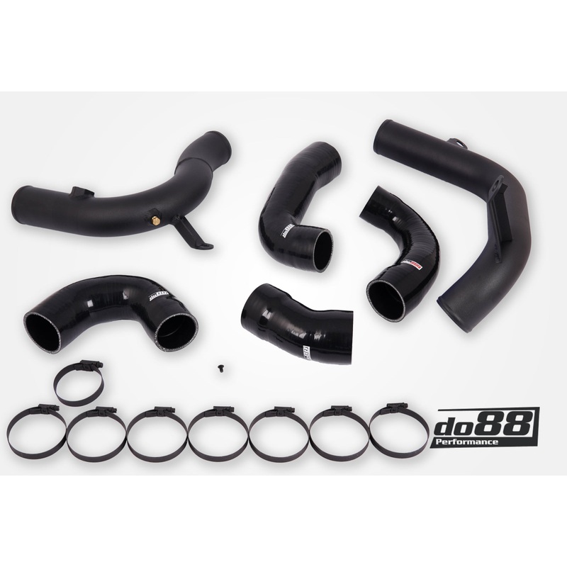 VAG 2.0 TSI EA888 Gen4 (245hp) OEM IC Pressure pipes, Black hoses