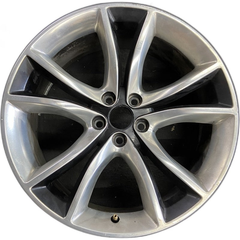 20″ CHARGER 15-17 20×8 10 spoke polished black satin pockets Original OEM Wheel Rim