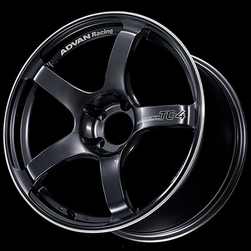 Advan TC4 18×8 +37 5-100 Racing Gun Metallic & Ring Wheel