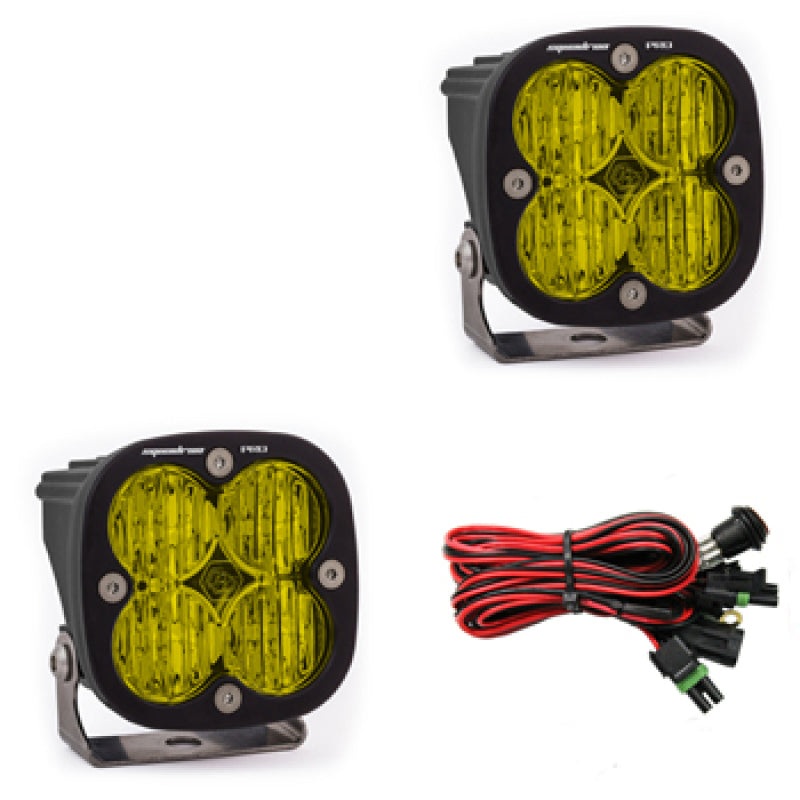 Baja Designs Squadron Pro Series Wide Cornering Pattern LED Light Pods – Amber