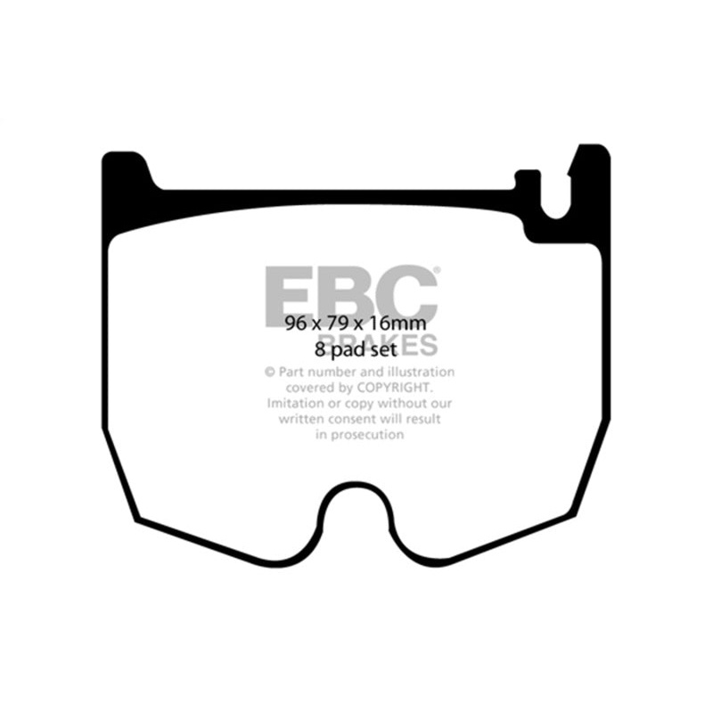 EBC 03-06 Mercedes-Benz CL55 AMG 5.4 Supercharged Redstuff Front Brake Pads