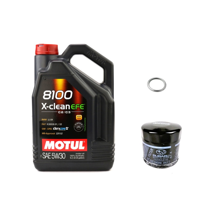 Motul 8100 5W-30 XClean EFE Oil Change Kit – 2002-2014 WRX / 2004-2021 STI