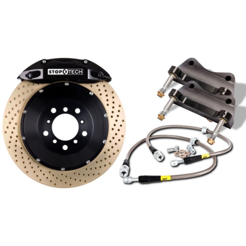 StopTech 00-05 BMW 330Ci/330i Front BBK w/ Anodized Trophy STR-40 Calipers Slotted 332x32mm Rotors