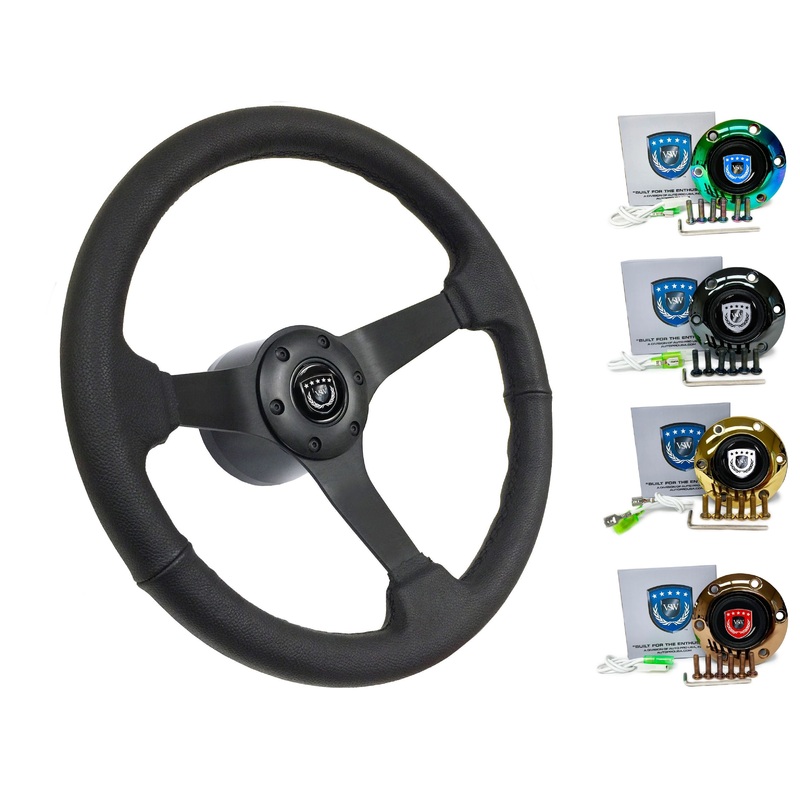 1998+ Audi A3 Steering Wheel Kit | Black Leather | ST3160BLK