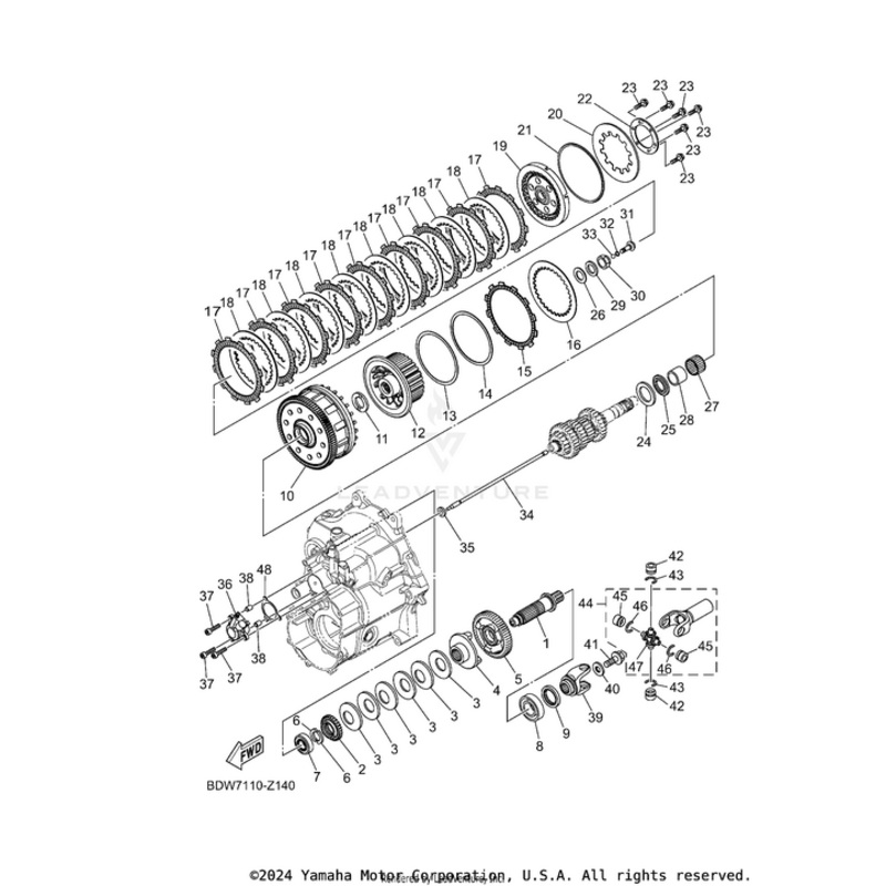 Clutch Plate 1 (T2.6) by Yamaha