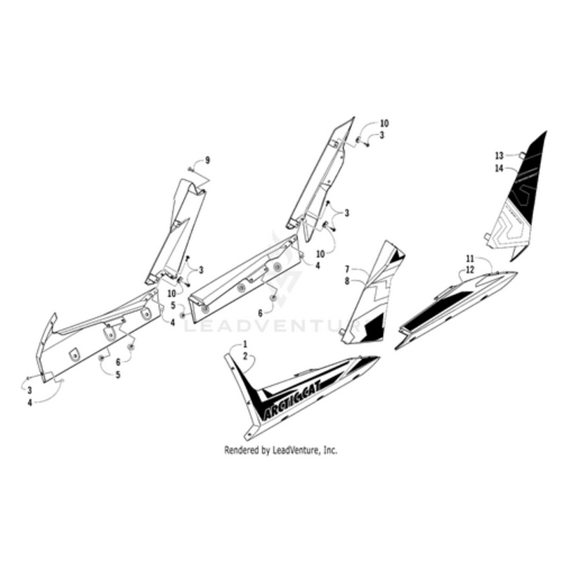 Decal Panel – Upper Rear – Right by Arctic Cat