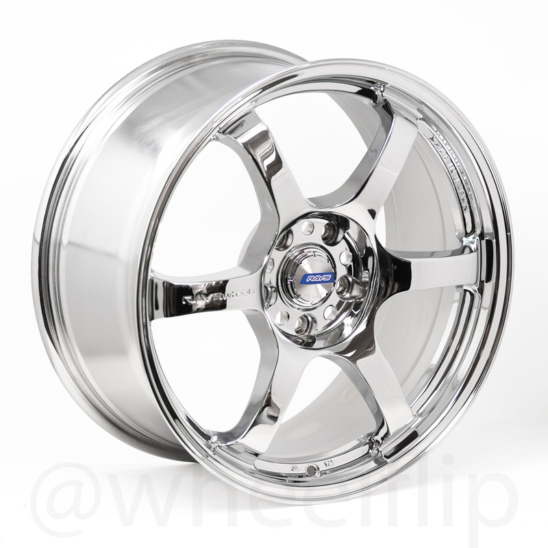 Gram Lights 57DR 18×8.5 +37 5×114.3 Chrome Plating (SET)