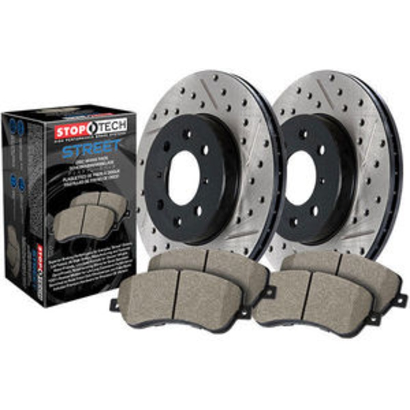 StopTech 03-07 Honda Accord Drilled & Slotted Front Sport Brake Kit