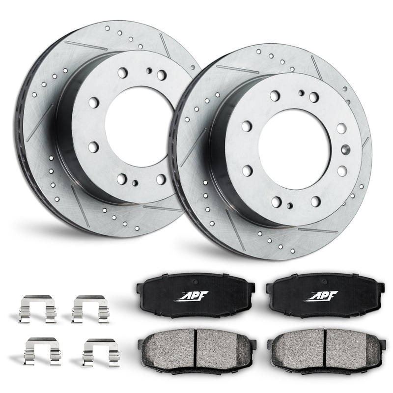 APF Front Brake Kit Rotors and Pads for Chevrolet Suburban 2500 2000-2013