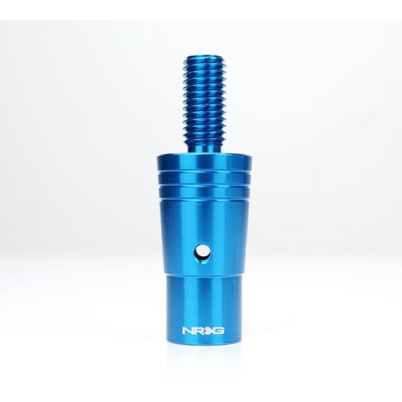 NRG 14mm Euro Aluminum Adapter w/ M10x1.5 Thread Pitch – Blue