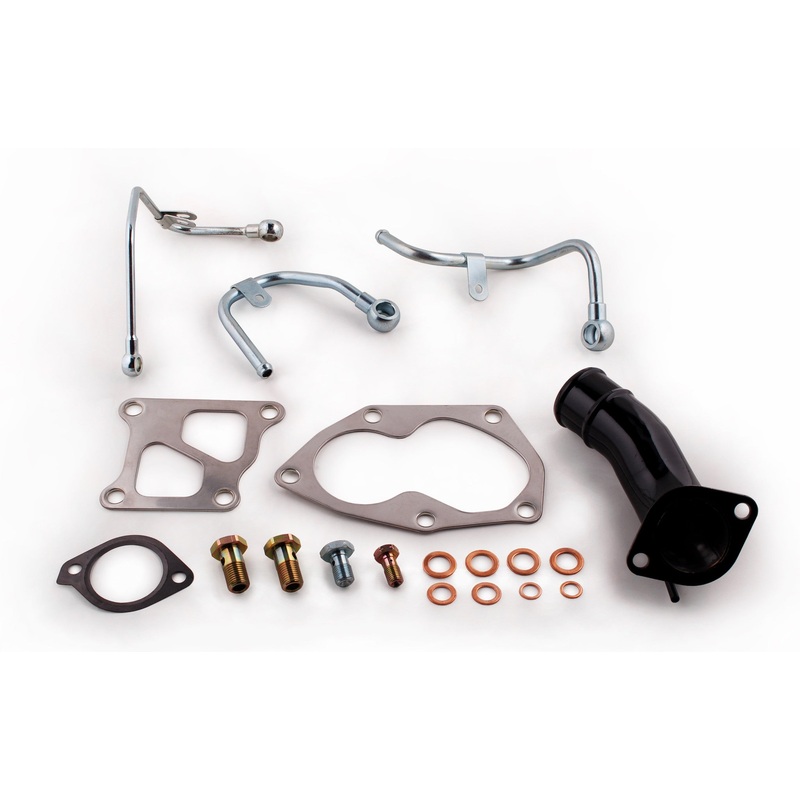TR 9 Replacement Oil & Water Line Kit w/ Gasket for Mitsubishi EVO IX Factory Turbo 2005-2007 | TR-LM1003