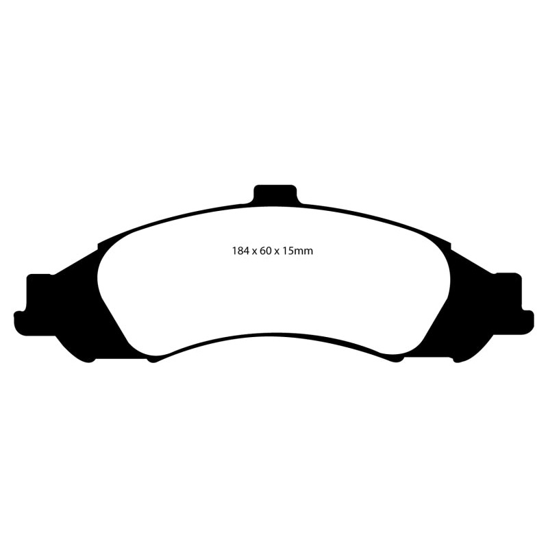 EBC 03-04 Pontiac GTO 5.7 (Solid Rear Rotors) Bluestuff Front Brake Pads