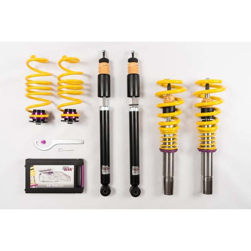 KW Coilover Kit V1 Audi A4 S4 (8K/B8) w/o electronic dampening controlSedan FWD + Quattro