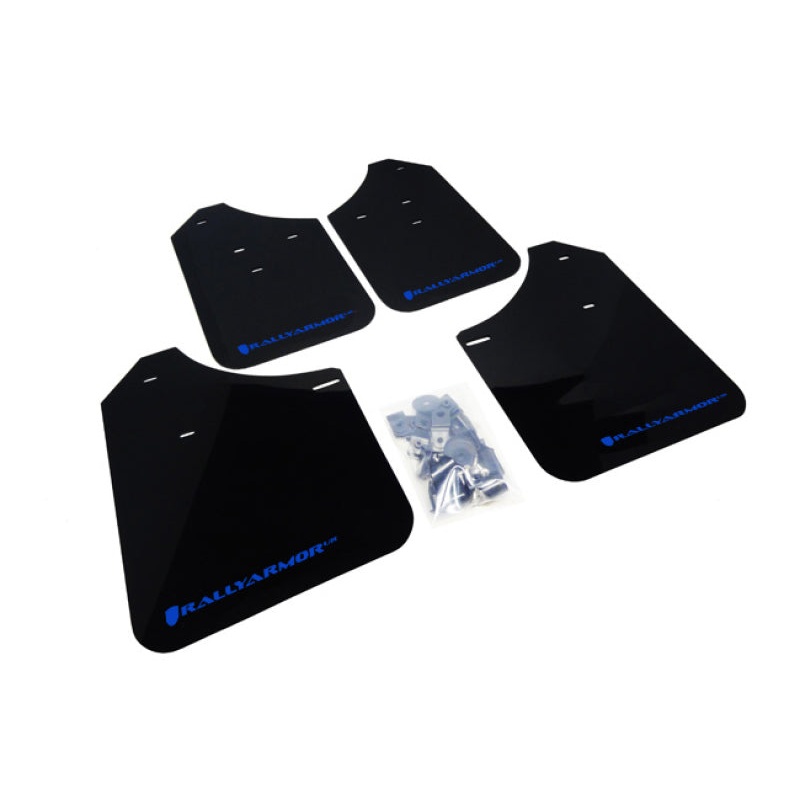 Rally Armor 02-07 Subaru WRX/STI/RS/2.5i (Wagons Req. Mod.) Black UR Mud Flap w/Blue Logo