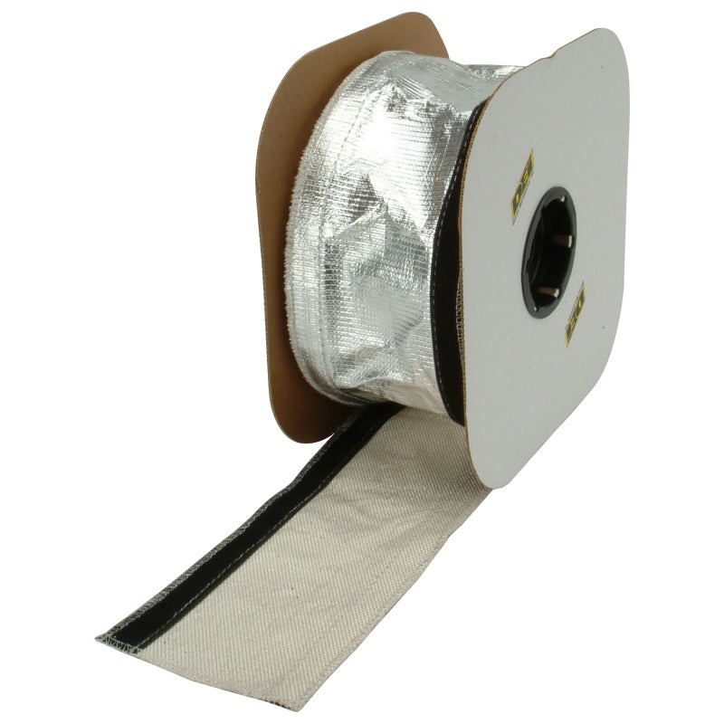 DEI Heat Shroud 2-1/2in x 50ft Spool – Aluminized Sleeving-Hook and Loop Edge