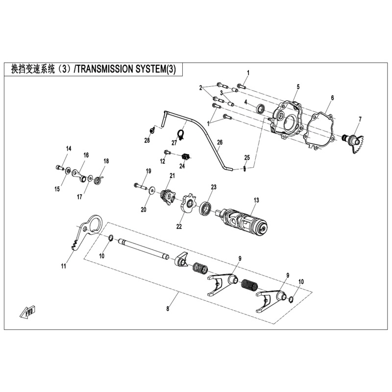 Cam Gearshift Drum by CF Moto