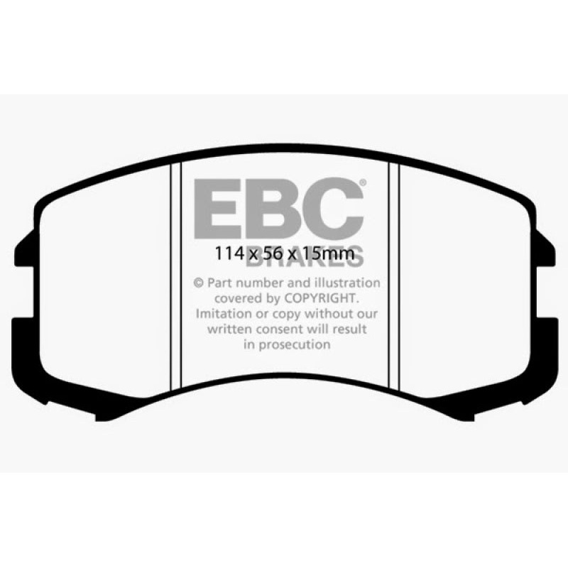 EBC 02-05 Mitsubishi Lancer 2.0 ES Ultimax2 Front Brake Pads