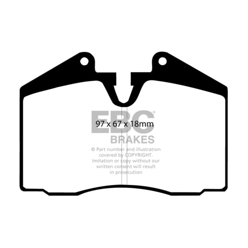 EBC 89-95 Ferrari 348 3.4 Yellowstuff Front and Rear Brake Pads