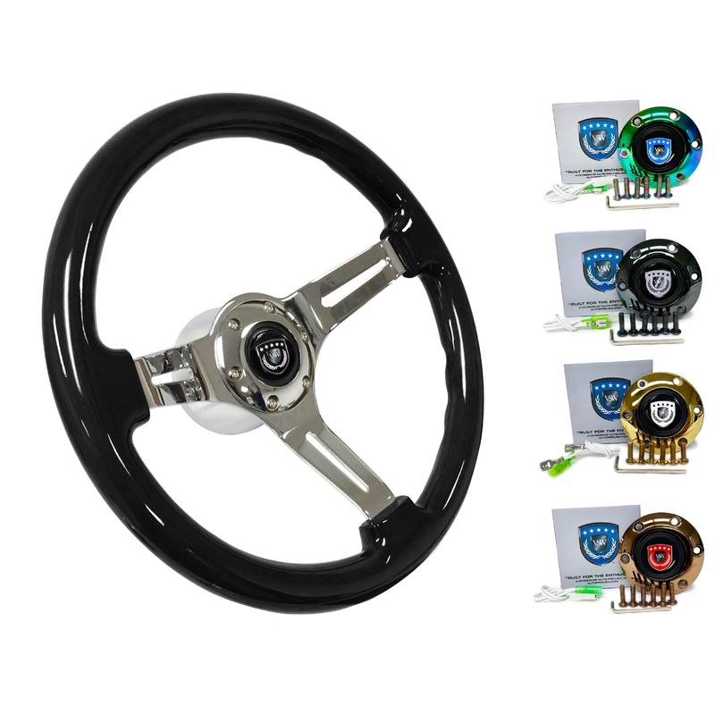 Lamborghini Gallardo Steering Wheel Kit | Black Ash Wood | ST3072