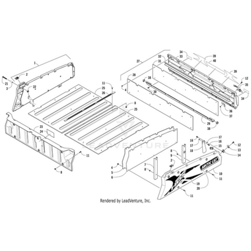 Warning Decal – Cargo Box by Arctic Cat