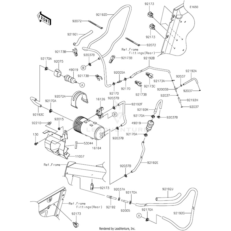 Tube,Air Breather by Kawasaki