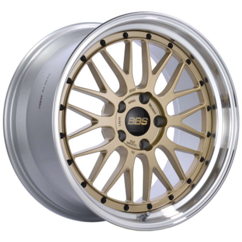 BBS LM 19×10 5×114.3 ET40 Gold Center Diamond Cut Lip Wheel – 82mm PFS/Clip Required