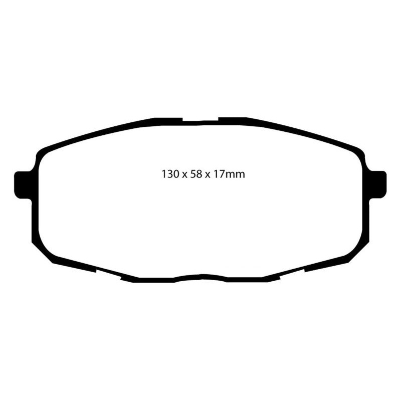 EBC 09-12 Hyundai Elantra 2.0 Touring Yellowstuff Front Brake Pads