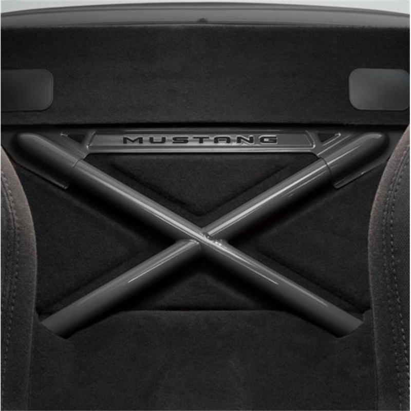 Ford Racing 2005-14 Mustang Rear Seat Delete Kit with Grey X-Brace