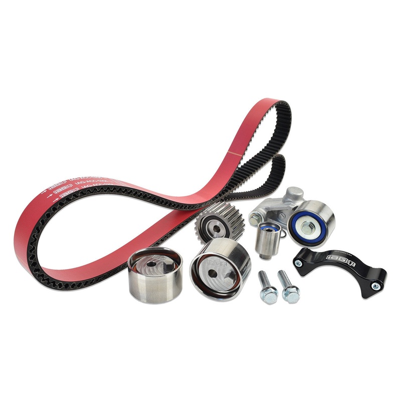 IAG 02-14 WRX/04-21 STI/05-12 LGT/04-13 FXT Timing Belt Kit with IAG Red Racing Belt, Timing Guide, Adjustable Idlers & Tensioner | IAG-ENG-5132RD
