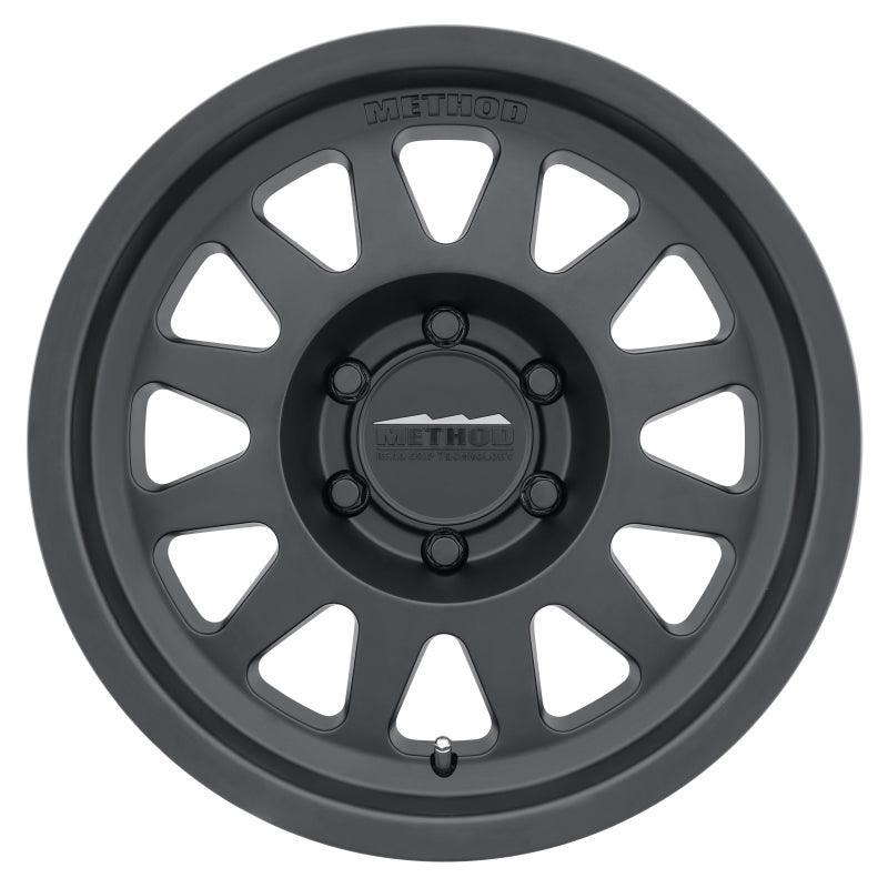 Method MR704 17×8.5 0mm Offset 8×6.5 130.81mm CB Matte Black Wheel